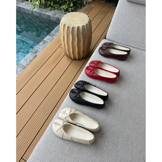 [พร้อมส่ง] WEAR.SOUL #S694-CLEO Tabi Bow Flats รองเท้าแฟลต รองเท้าส้นแบน