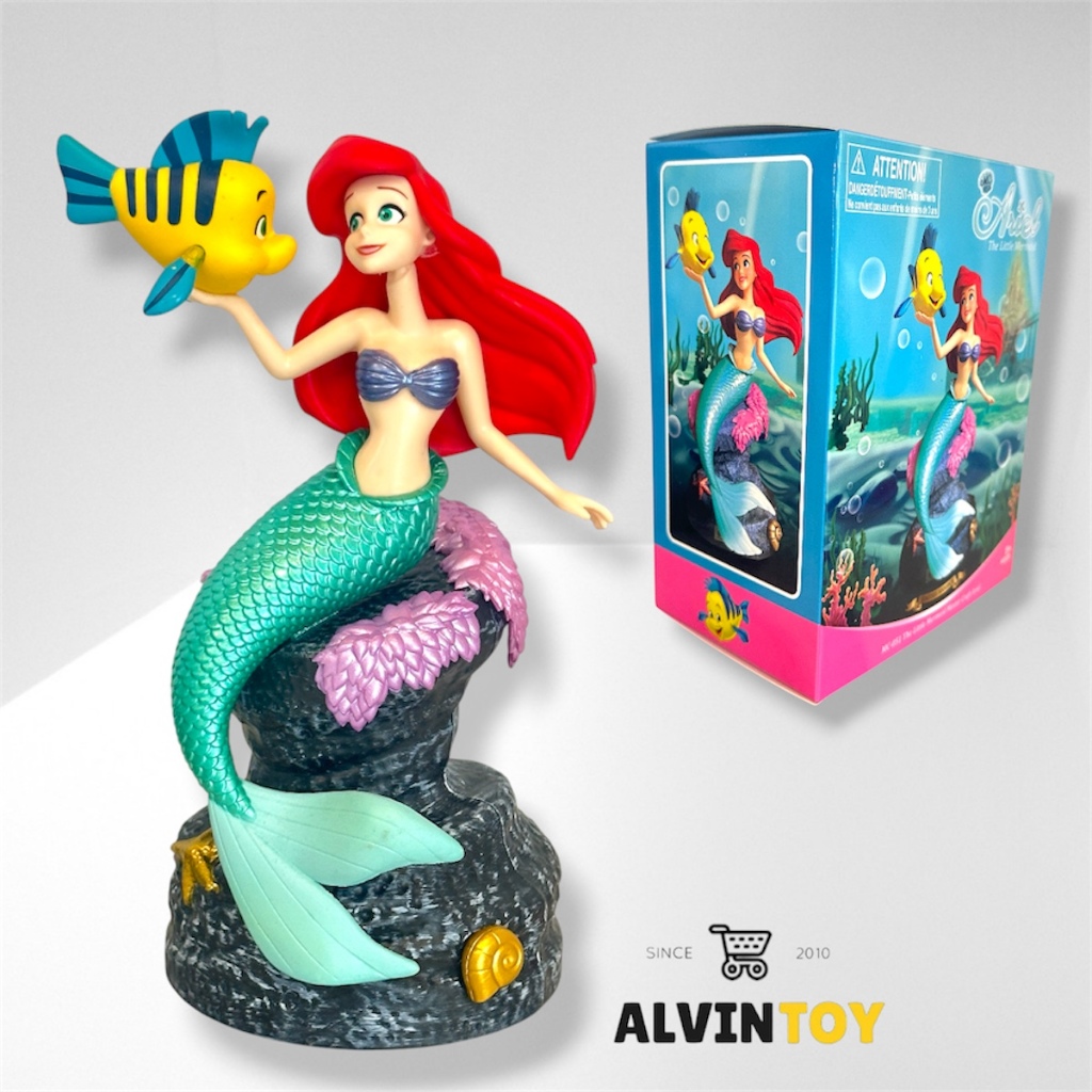 ส่งเร็ว มีส่งวันเดียว Princess Collection Figure - แอเรียล เมอร์เมด ขนาดความสูง 19 Cm. พร้อมฐาน พร้อมกล่อง