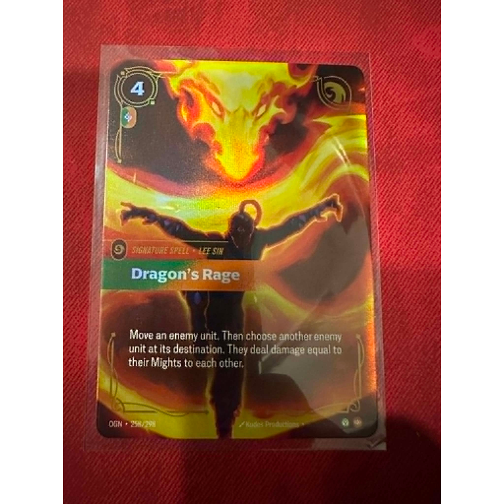 Dragon's Rage Riftbound TCG League of Legends Card Game ระดับ Epic ชุด Origins