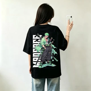ZY 2026 เสื้อผู้ชาย เสื้อยืด T-shirt โอเวอร์ไซส์ สีขาว สีดำ วันพีซ Unisex วัยรุ่น เสื้อกวนๆ คอตตอนผสม