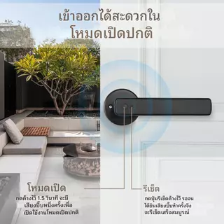 Tuya ล็อคประตูลายนิ้วมือดิจิตอล พร้อมรหัสผ่าน/กุญแจ/ชีวิตอัจฉริยะ/ปลดล็อคการ์ด/Tuya APP ปลดล็อคระยะไกลในห้องนอน