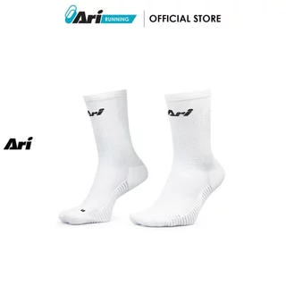 ARI ADEPT TERRY RUNNING CREW SOCKS - ถุงเท้าวิ่ง อาริ