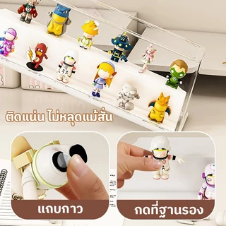 กล่องโชว์โมเดลอะคริลิกใส กันฝุ่นไม่เก็บฝุ่น เก็บฟิกเกอร์ตุ๊กตา ของสะสม ซ้อนกันได้สวยมินิมอล