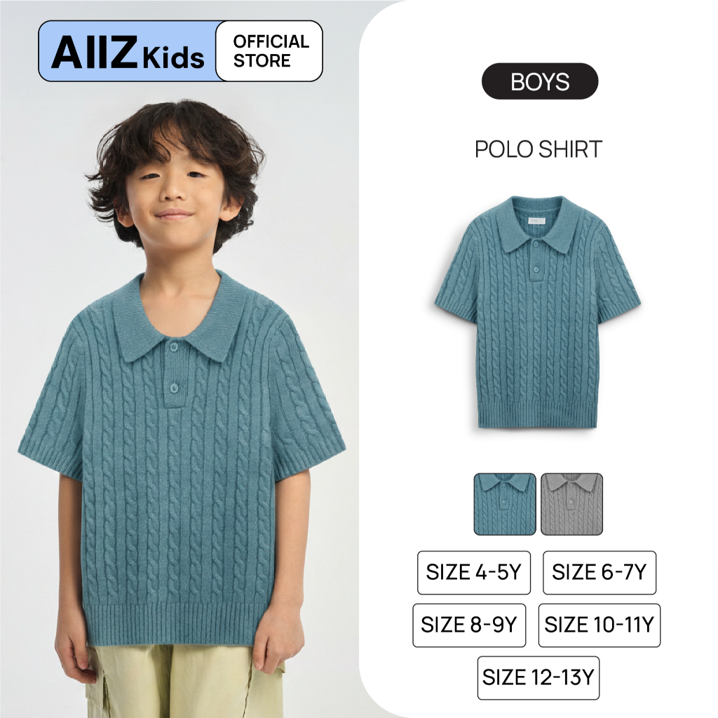 AIIZ (เอ ทู แซด) - AIIZ เสื้อโปโลเด็กผู้ชาย