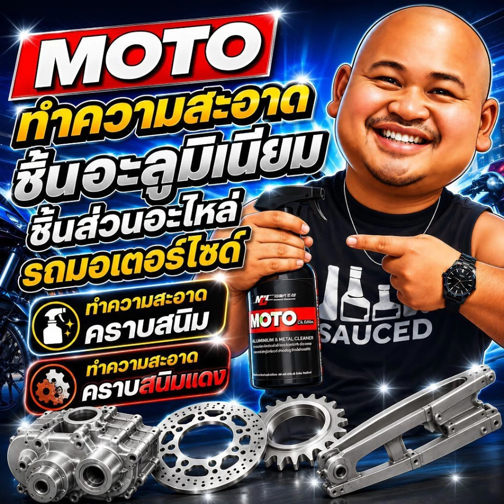 โมโตคลีน น้ำยาล้างอะลูมิเนียมและสนิมพร้อมใช้ thumbnail 4