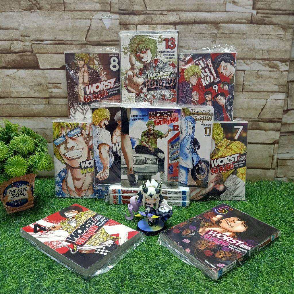 📚⚔️🛡️🪤หนังสือการ์ตูนเรื่อง:WORST GAIDEN GURIKO 1-13 เล่ม AD5992