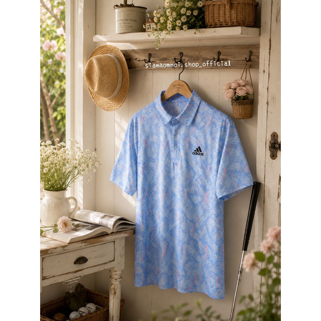 ‼️SALE‼️⛳Men's Golf Polo Shirt Quick Dry Breathable Short Sleeve Performance Golf Shirt เสื้อกอล์ฟผู