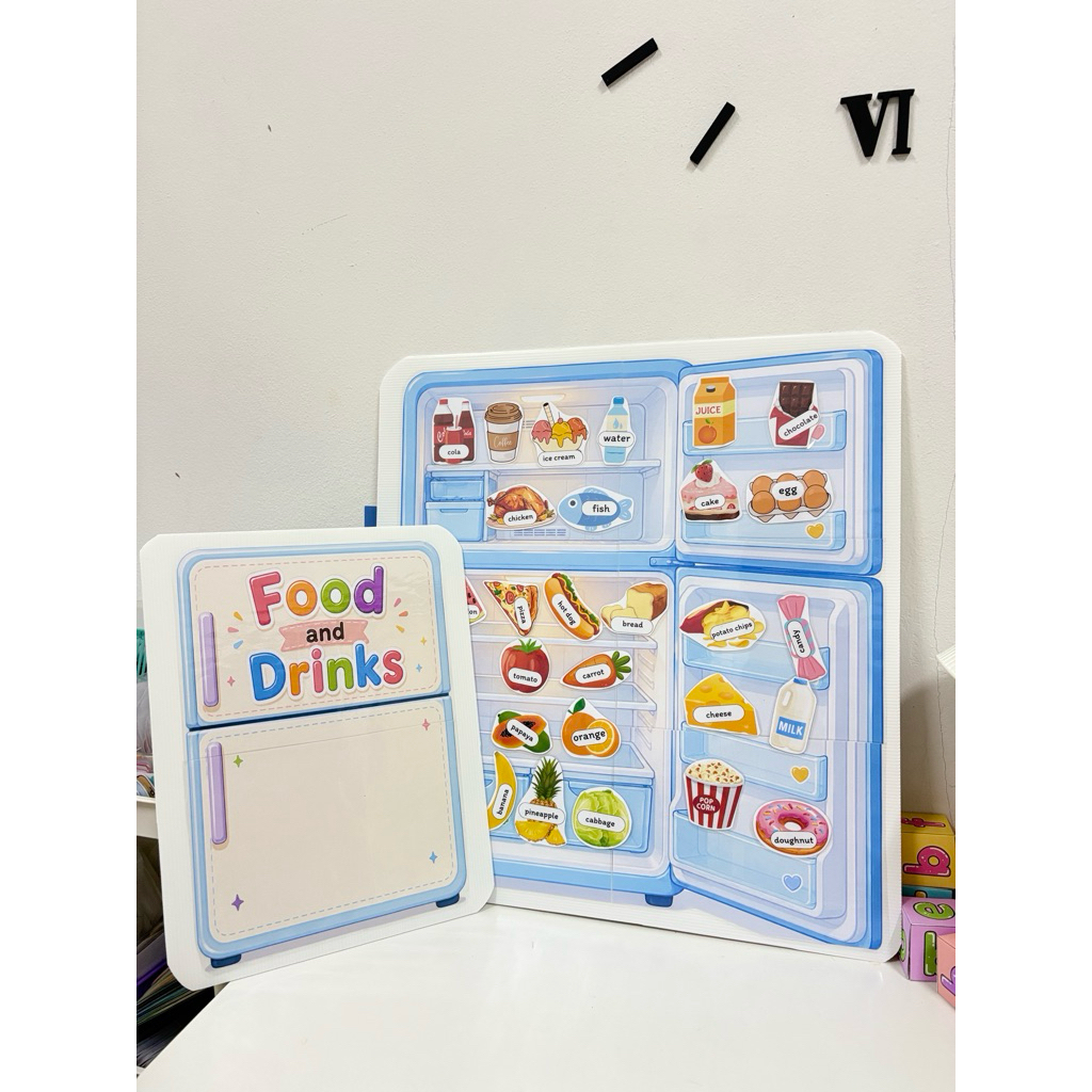 สื่อการสอนตู้เย็น food and drinks