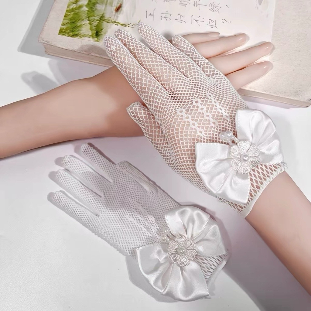 พร้อมส่ง จากไทย ถุงมือตาข่าย ใส่ได้ทั้งเด็ก/ผู้ใหญ่ รูปที่ 8