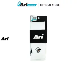 ARI ADEPT RUNNA CREW RUNNING SOCKS - WHITE (AHW1721-02) ถุงเท้า อาริ ADEPT RUNNA สีขาว