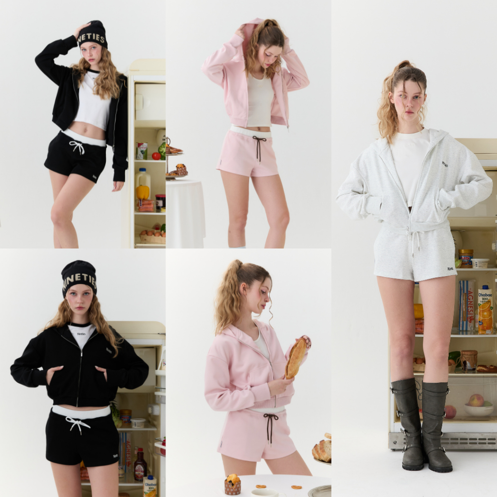 Nineties Design : Basic Sweater เสื้อสเวตเตอร์ ทรงครอป รุ่น Sporty