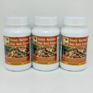 French Maritime Pine Bark Extract Plus สารสกัดจากเปลือกสนฝรั่งเศส ตรา บลูเบิร์ด 600 มก. 60 เม็ด