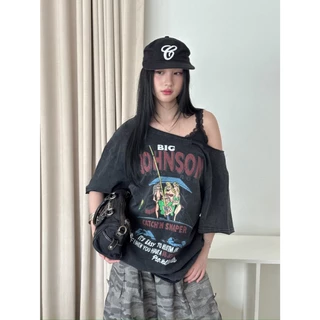 Choosedress A2045 Catch Snaper Big Tee เสื้อ Oversize เเขนสั้นทรงบอย