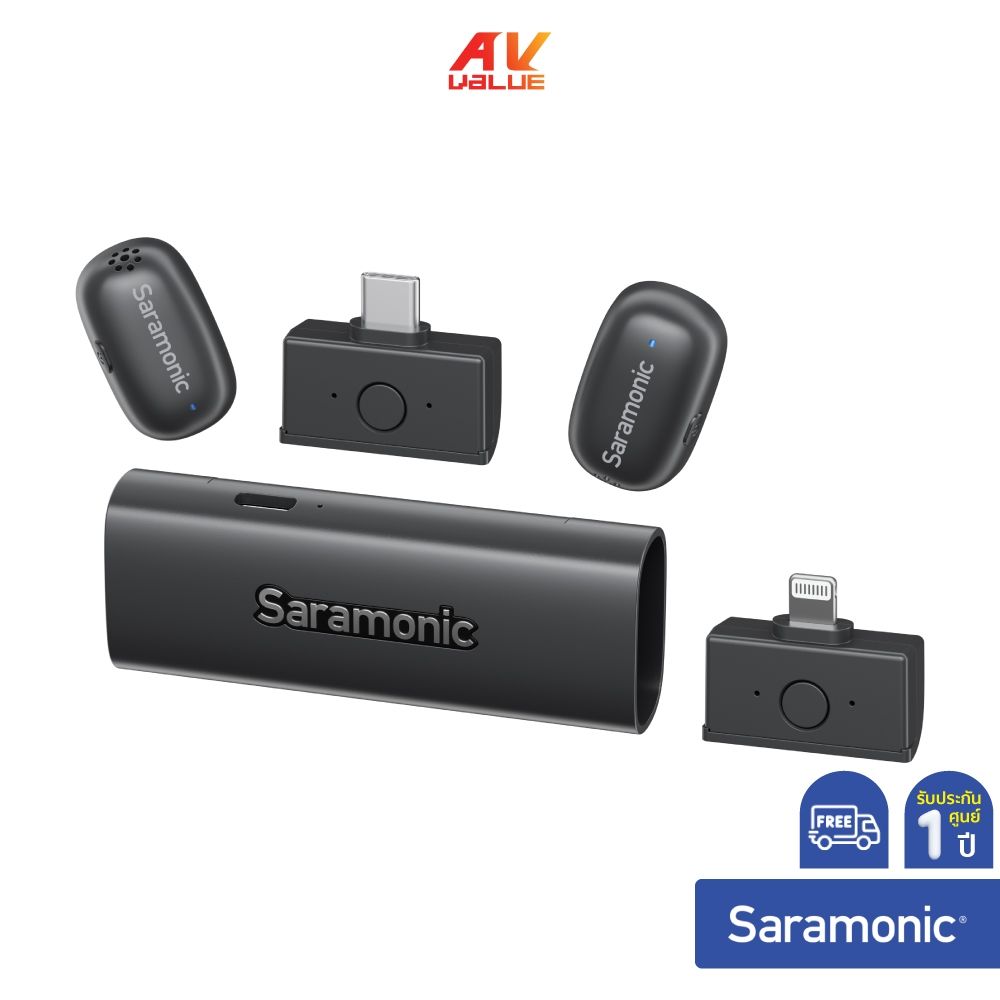 Saramonic Air SE - ชุดไมโครโฟนไร้สายขนาดกะทัดรัด (USB-C & Lightning) (Air SE-02)