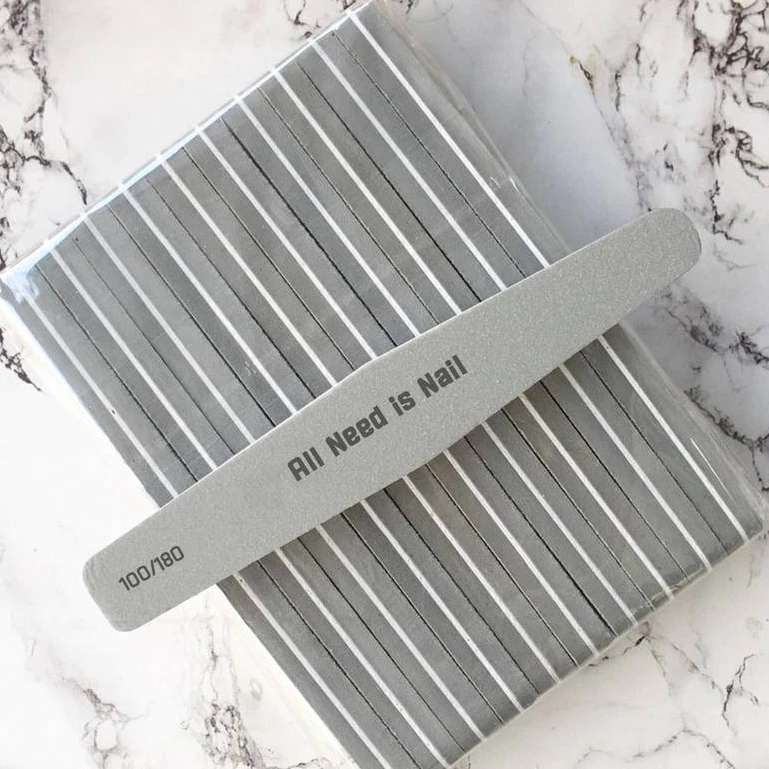 ตะไบบัฟฟองน้ำทำเล็บ ตะไบบัฟโบลิ่ง (ยกแพค 10 ชิ้น) 100/180 (สุ่มสี!!) สินค้าพร้อมส่งทันที