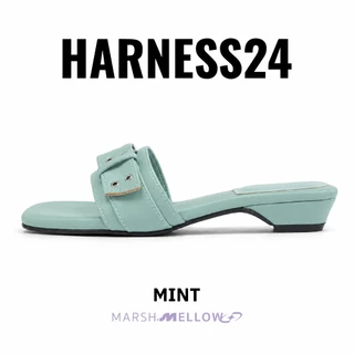 HARNESS24 - MARSHMELLOW รองเท้าแตะสายแฟชั่นหัวเข็มขัด