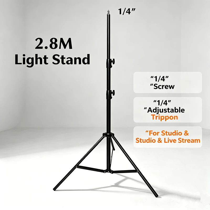 ขาตั้งกล้อง Tripod 2.8 เมตร สำหรับสตูดิโอถ่ายภาพและไฟริงไลท์