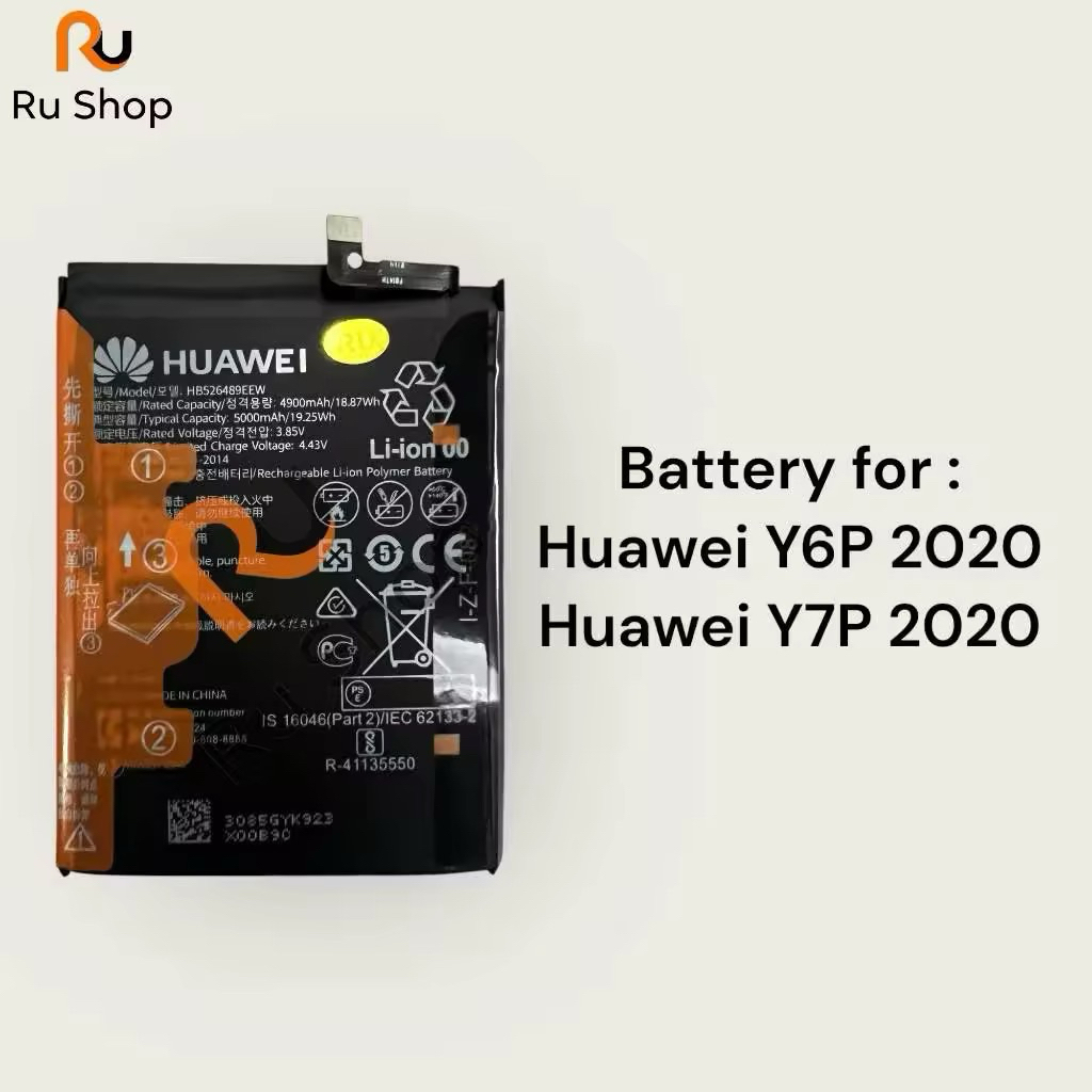แบตเตอรี่ แท้ Huawei Y6P 2020 / Y7P 2020 HB526489EEW 5000mAh