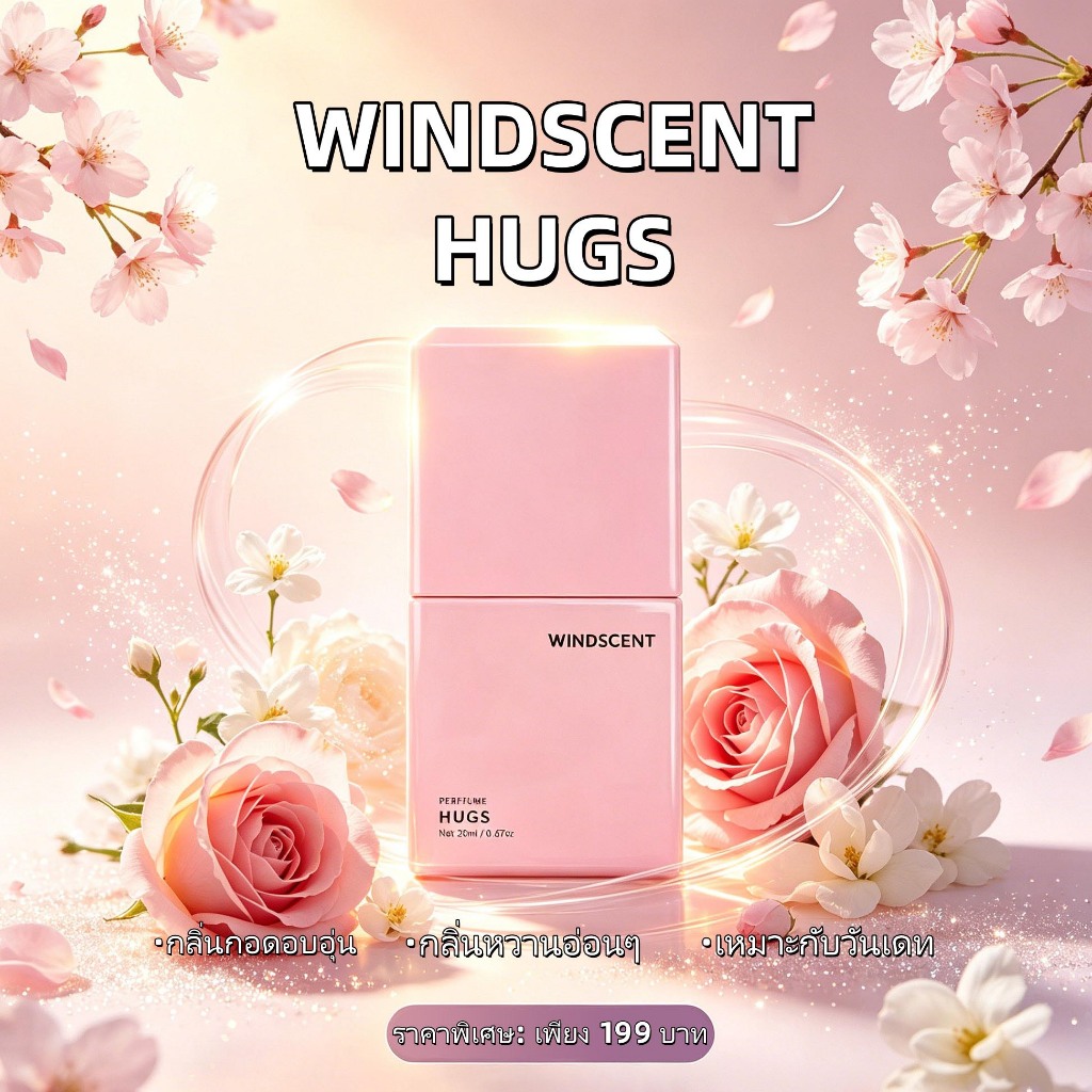 WiNDSCENT HUGS Perfume น้ำหอมผู้หญิงน่ากอด ขนาด 20ML นํ้าหอมติดทน น้ำหอม กลิ่นหอม น้ำหอมลูกคุณ