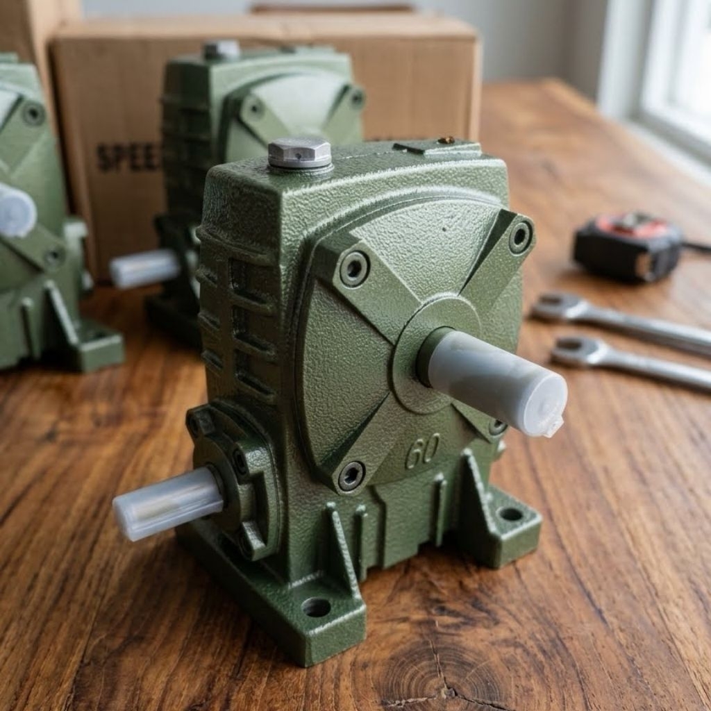 KIMPO Worm Gear  #60 (15) เพลา รุ่น KB (PA) out put 22 มม. อัตราทด 1:10-1:60 เกียร์ทดรอบ เกียร์เฟือง