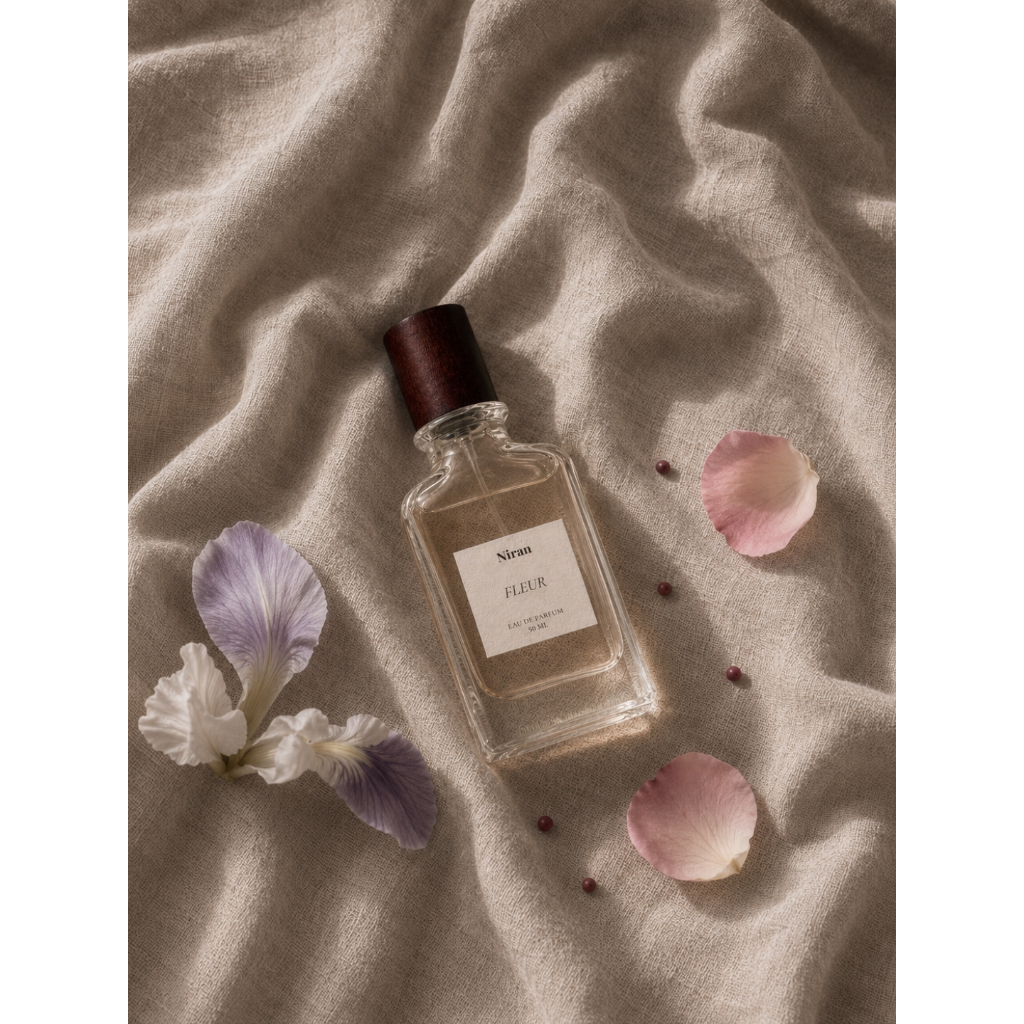 น้ำหอม Niran กลิ่น Fleur ขนาด 10ml และ 55 ml (นิรันดร์) *Topจะแปลก แต่dry down แล้วหอมมากๆ skinscent