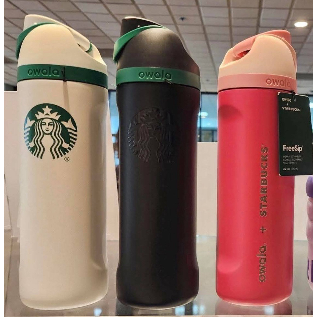 (พร้อมส่ง)รุ่นลิมิเต็ด Owala x Starbucks Freesip 24 oz