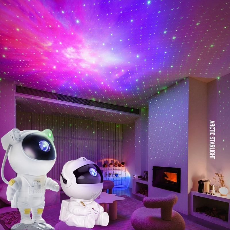มีของพร้อมส่ง sky projector โคมไฟดวงดาว โคมไฟโปรเจคเตอร์ โคมไฟดาว ไฟตกแต่งห้อง โมเดลนักบินอวกาศ เปลี่ยนท้องฟ้าได้ 8 แ