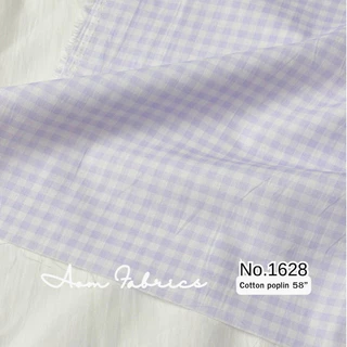 Aom Fabrics🌷ผ้าคอตตอนป๊อปลิน No.1628-1634 ผ้านิ่ม หน้ากว้าง 58 นิ้ว ผ้าเมตรนำเข้า พร้อมส่ง