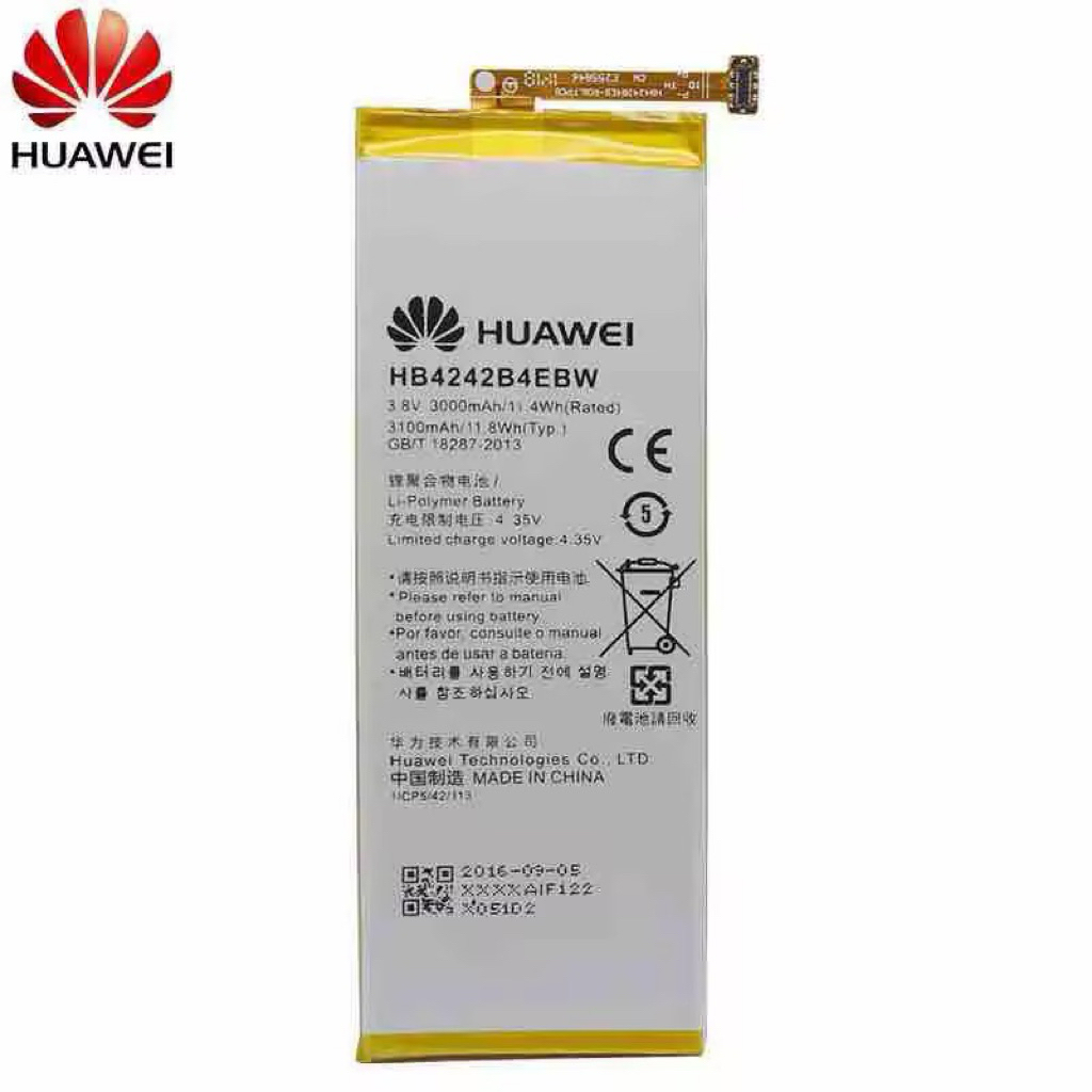 Hua Wei เปลี่ยนแบตเตอรี่ HB4242B4EBW สำหรับ Huawei Honor 6/Honor 4X/Honor 7i/Shot X ShotX 3000 mAh