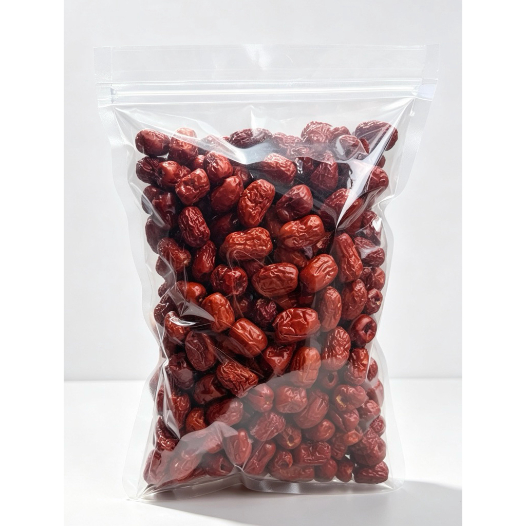 红枣พุทราจีนไร้เมล็ด 500 g(สำหรับต้ม แช่ หรือทำซุป)