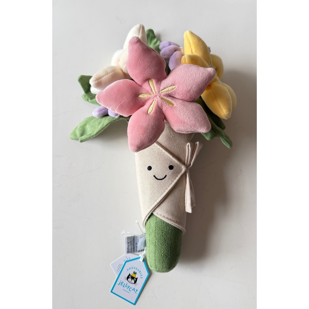 Jellycat Amuseables Bouquet of Flowers ตุ๊กตาช่อดอกไม้ ของแท้ พร้อมป้าย