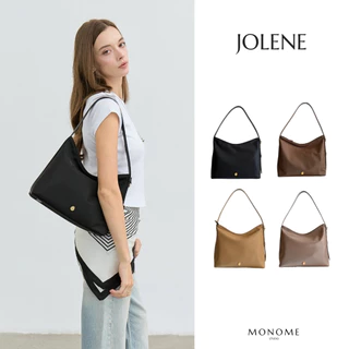 JOLENE โจลีน Hobo bag กระเป๋าโฮโบ มีสายต่อ สะพายCrossbody ผ้าพรีเมียมไนลอน สายหนังแท้ MONOMEBKK
