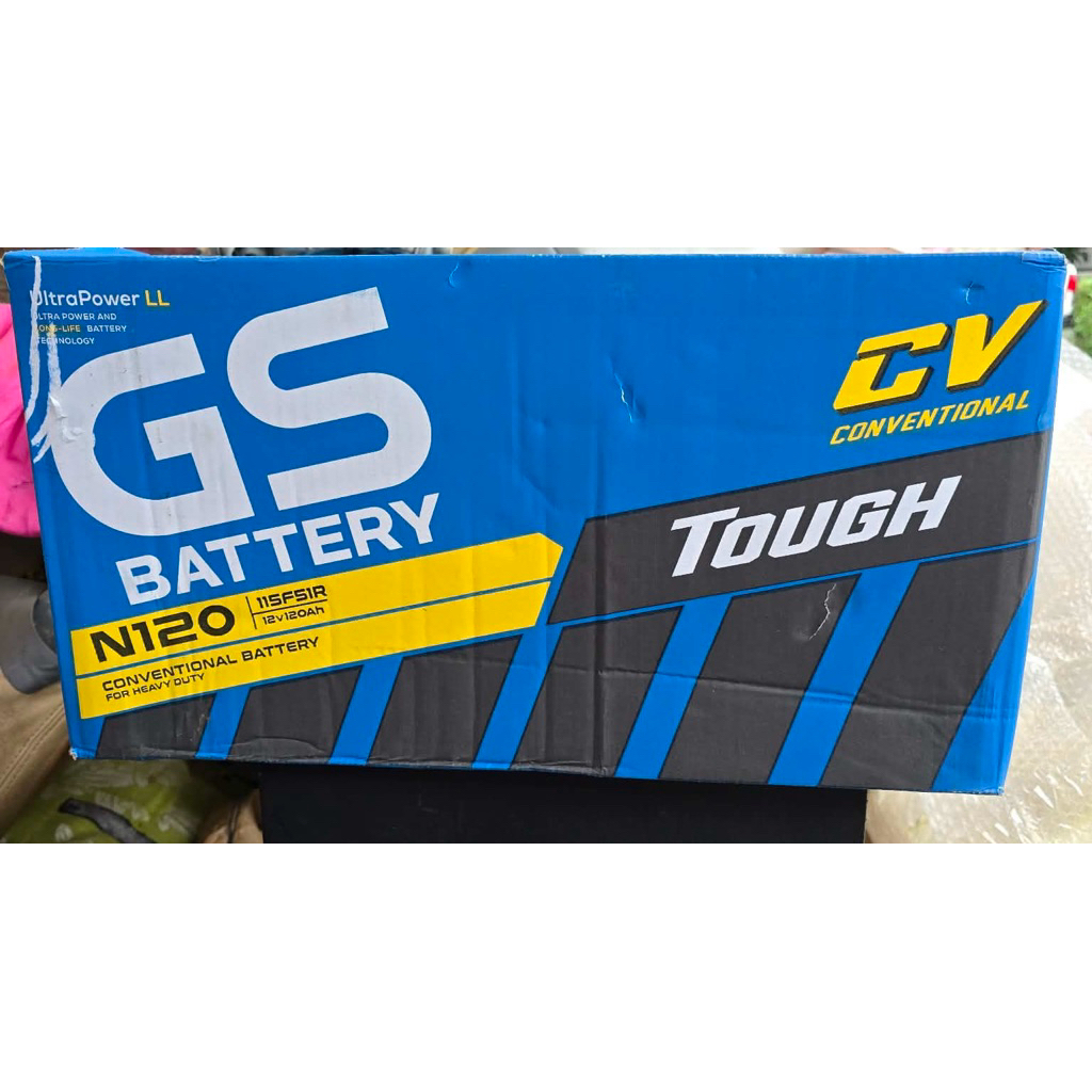 แบตเตอรี่ GS N120 (รหัส 115F51) เป็นแบตเตอรี่ชนิดน้ำ