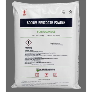 Sodium Benzoate Powder โซเดียม เบนโซเอต (สารกันเสีย ชนิดผง) 25kg