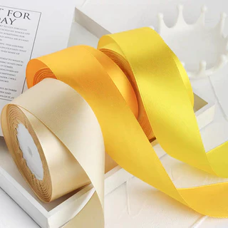 10pcs ริบบิ้นซาตินเนื้อหรู กว้าง 4 ซม. ยาว 22 ม. ผิวเงางามสวยงาม ตกแต่งของขวัญ DIY จัดดอกไม้ พร้อมส่งทันที
