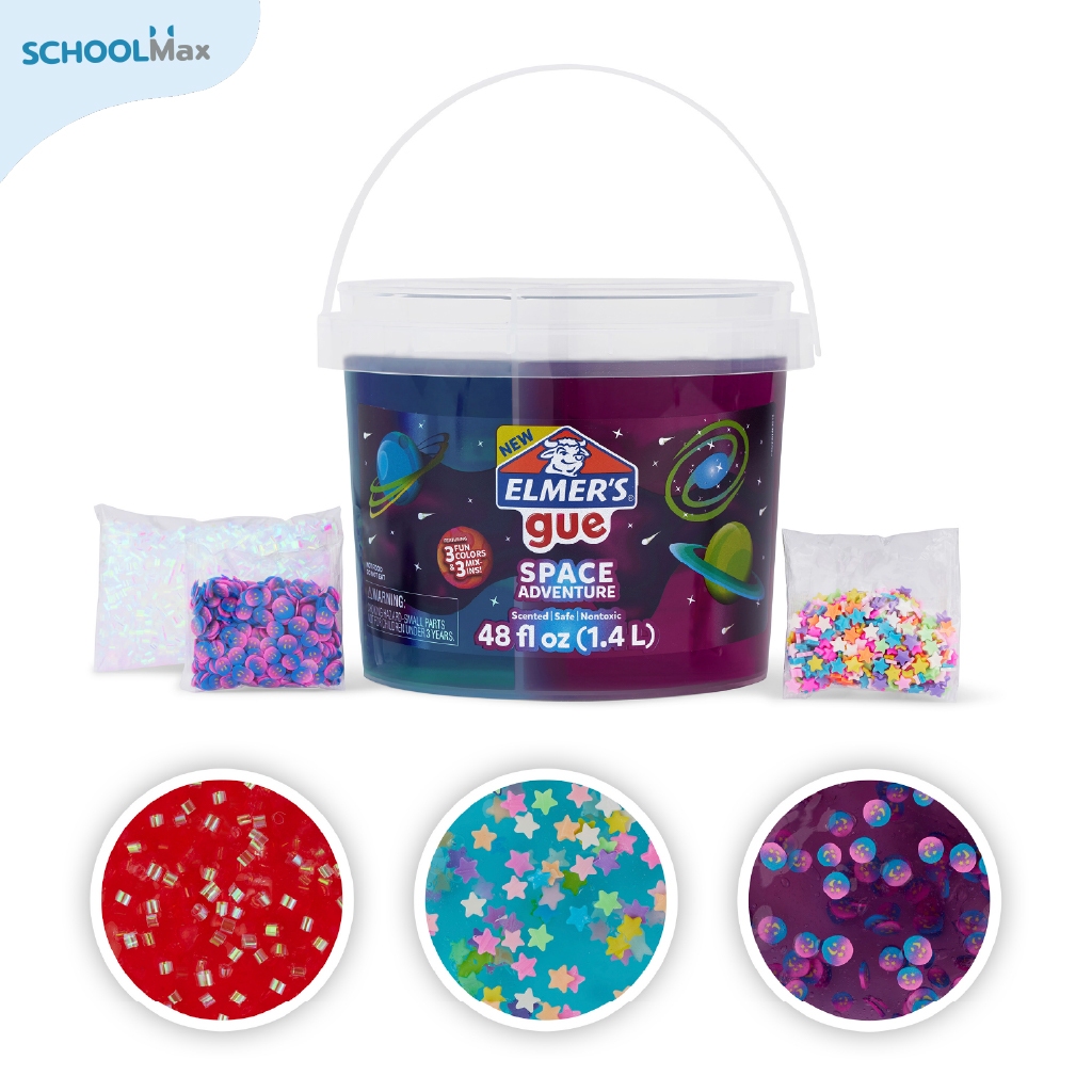 Elmer's Slime ชุดถัง 3สี รุ่น Space Adventure / Set