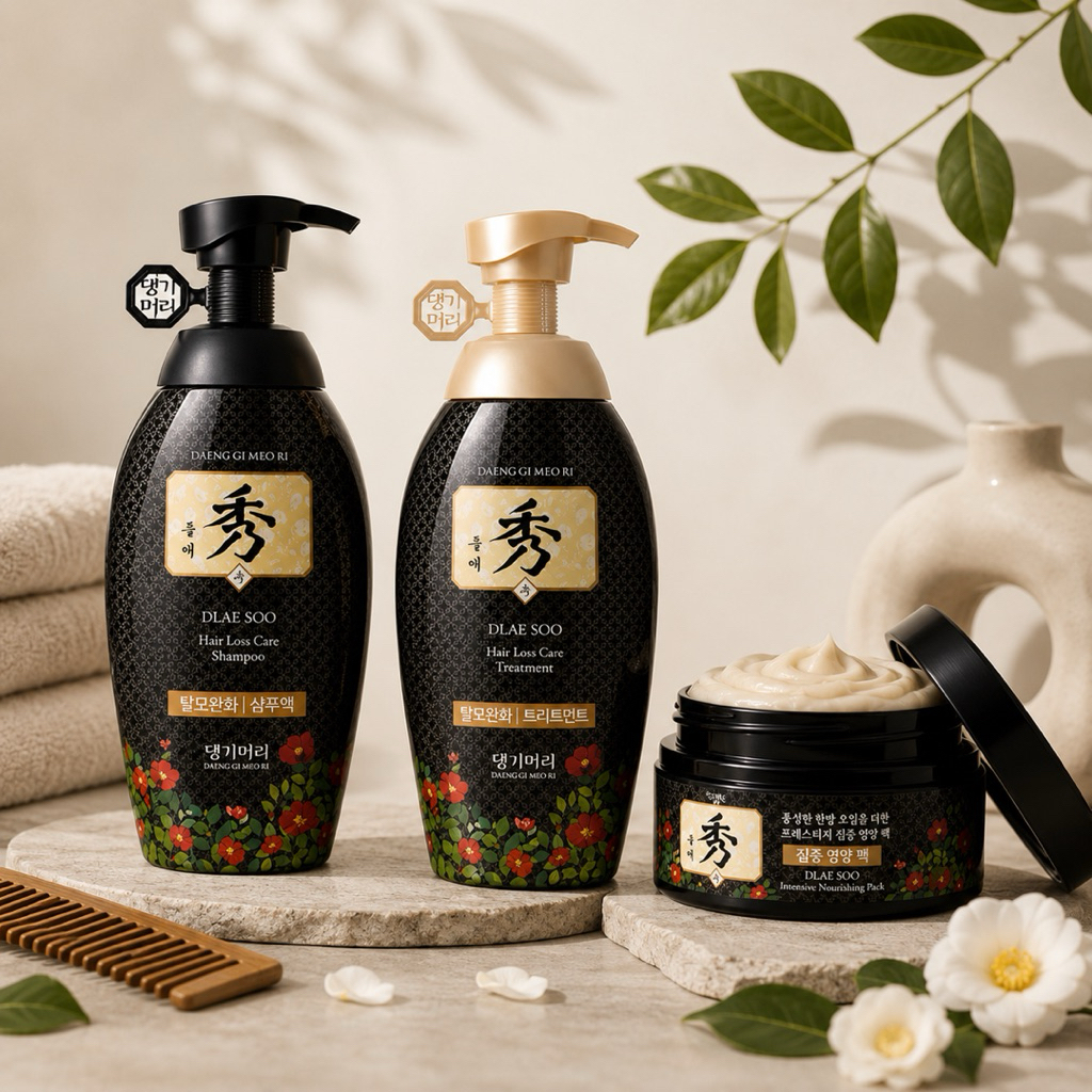 (พร้อมส่ง) Daeng Gi Meo Ri DLAE SOO Hair Loss Care Shampoo and Treatment