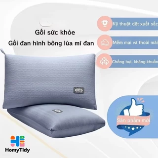 หมอนหนุน โรงแรม5ดาว 1000g กันไรฝุ่น ต้านเชื้อ ใยขนห่านเทียม แก้ปวดคอ ดีไซน์ตามสรีระ 48*74cm หมอนสุขภาพ