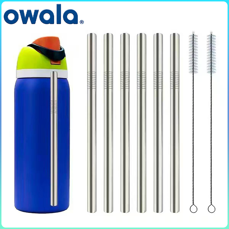 หลอดพลาสติกโลหะสำหรับ Owala, หลอดพลาสติกโลหะสำหรับ Owala 12oz 16oz 24oz With 1 Straw Cleaner