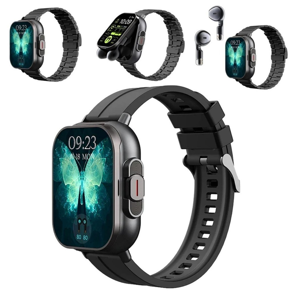 2026 NEW TWS 2 in 1 Smartwatch D8 Sports Watch Bluetooth Headset Calling Watch Health Monitoring Men