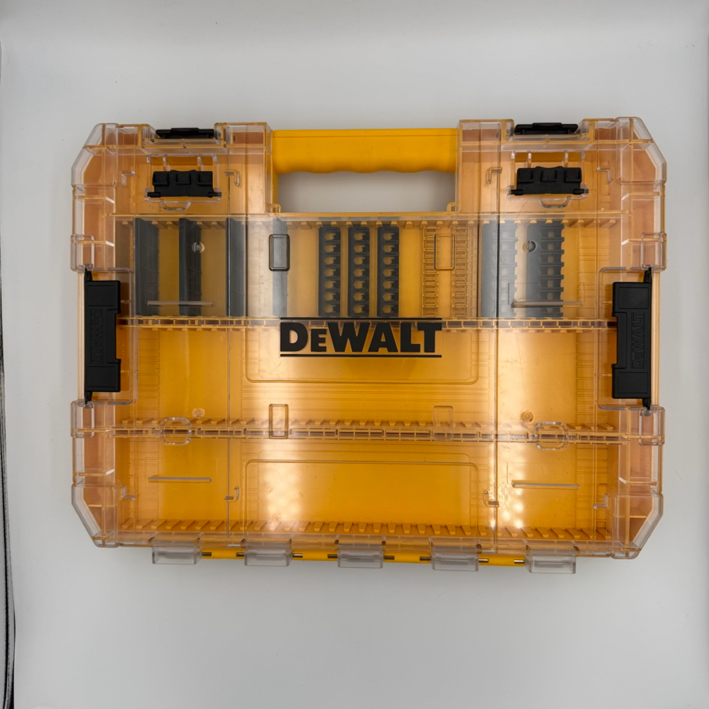 DEWALT DT70803  กล่องเก็บดอกบิต ดอกไขควงอเนกประสงค์ขนาดกลาง ใส่ได้ 2 ฝั่ง แพคคู่ 2 กล่อง เพิ่มที่ใส่