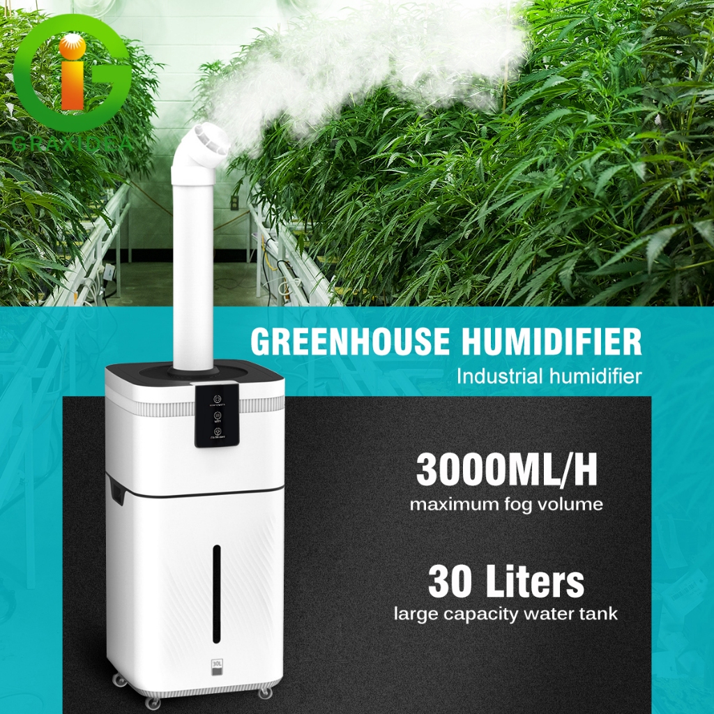 เครื่องทำให้ชื้น Green house เครื่องเพิ่มความชื้น ในอากาศ 30L  ทำงานระบบ atomization สำหรับ ต้นไม้ในร่ม โรงเรือ