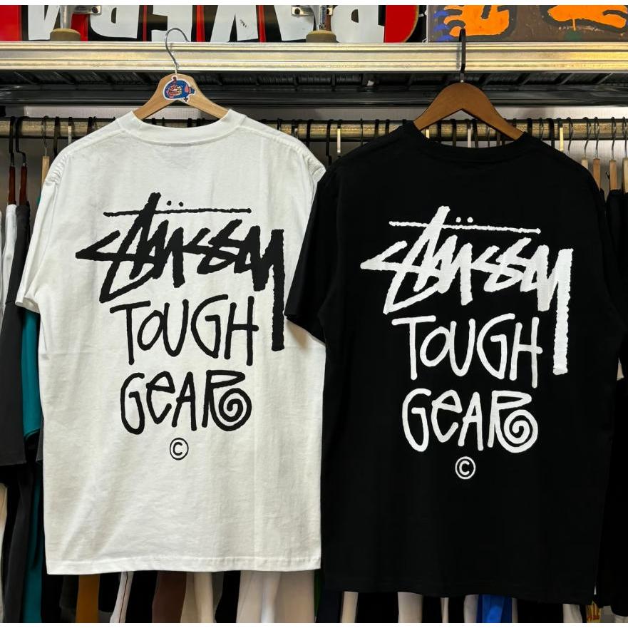 เสื้อยืด STUSSY BASIC LOGO TEE Black/White(US)จัดส่งจากกรุงเทพ