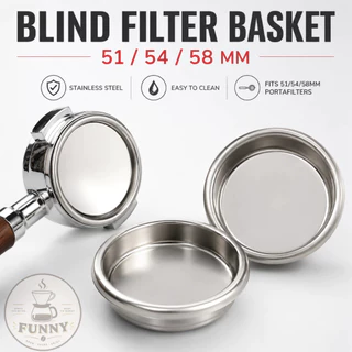 Blind filter ตะแกรงตัน ล้างหัวชง อะไหล่เครื่องชงกาแฟ อะไหล่เครื่องชงกาแฟ ตระแกรงตันสำหรับล