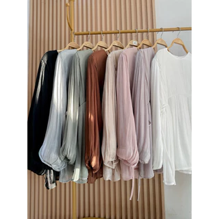 เสื้อ JD shimmer แขนบอลลูน ผ้าใส่สบาย