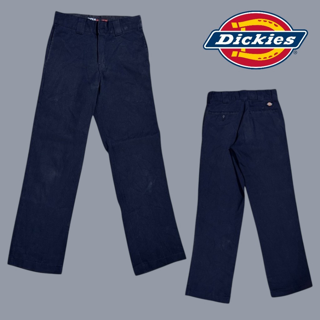 [Used A33] 📌กางเกง Dickies 874 flex เอว 29" สีดำ เฟดเข่า ผ้านุ่ม แบรนด์แท้ 💯