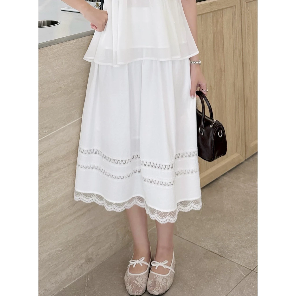 imily.style : Julia skirt กระโปรงแต่งลูกไม้ SIZE XS-XL