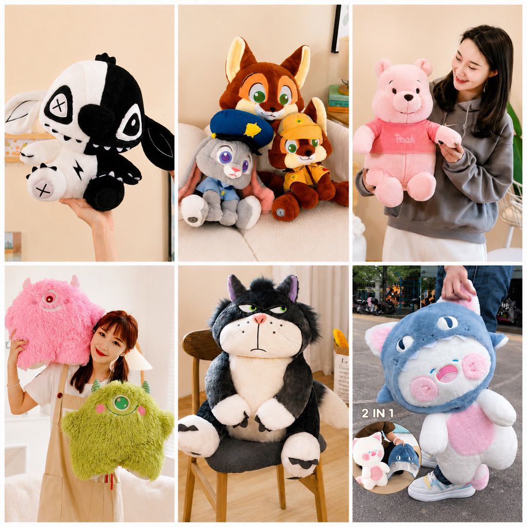 ‼️ใหม่ พร้อมส่ง‼️ ตุ๊กตาไซส์กลาง-ใหญ่ ตัวใหญ่12นิ้วขึ้นไป ตุ๊กตาของขวัญ ของขวัญวันพิเศษ ราคาน่ารัก พร้อมส่งในไทย