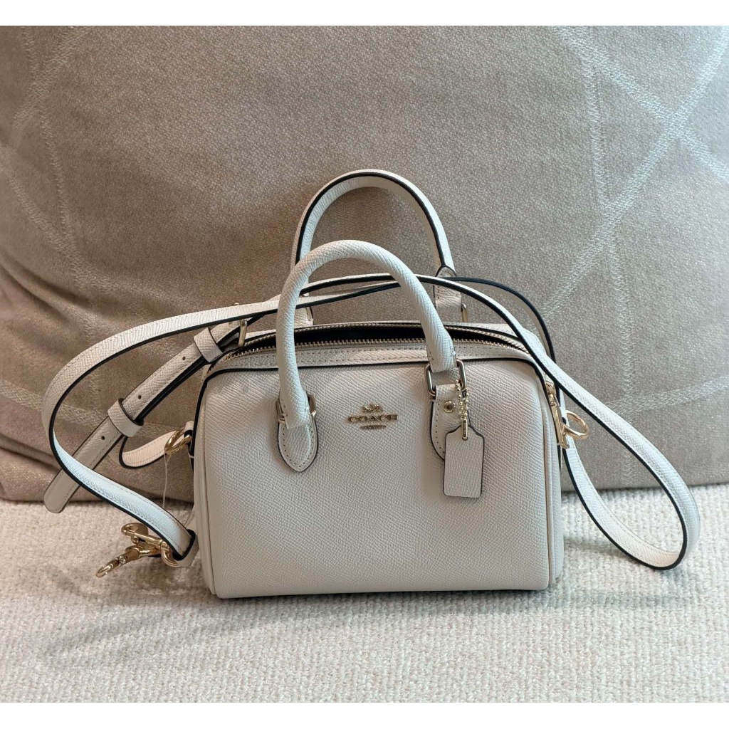 🌻mini Rowan น่ารัก Coach มือ1 สีขาว แท้ใหม่พร้อมส่ง