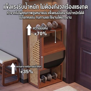 【COD】ชั้นวางของหวาย ตะกร้าเก็บของ และชั้นวางอเนกประสงค์ ประกอบง่าย แข็งแรง ทนทาน และกันความชื้น